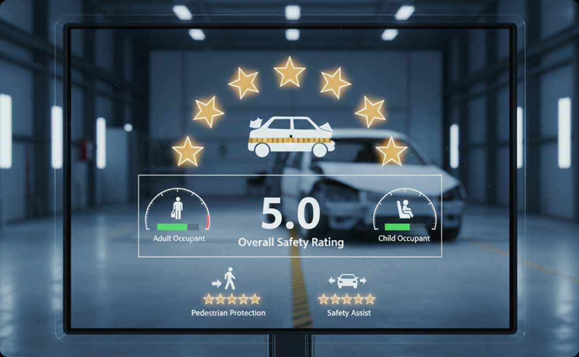 نظام نجوم التقييم الخاصة ببرنامج NCAP السعودي